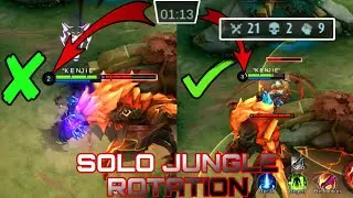 SOLO JUNGLE ROTATION TUTORIAL, TIPS AND TRICKS, USE THIS TO RANK UP FASTER. MLBB