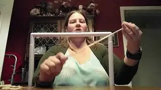 Sprang weaving 1- setting up the frame