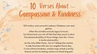 10 Verses About Compassion and Kindness 
