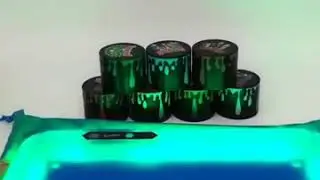 Blue led custom rolling tray