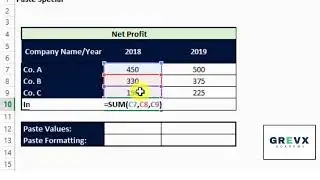 How To Use Paste Special in Excel