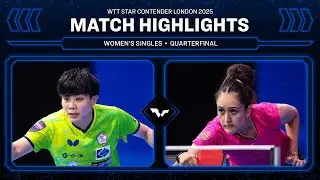 Cheng I-Cheng vs Manika Batra | WS QF | #WTTLondon 2025