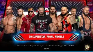30 Superstars Enter the Royal Rumble | WWE Royal Rumble 2025 | WWE 2K24