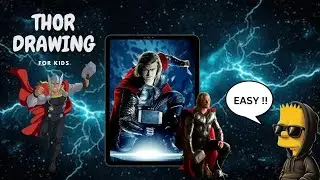THOR drawing easy for kids
