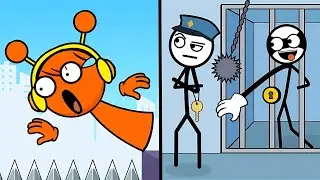 THIEF PUZZLE vs MR BOUNCE - Spooky Bounce - BEST Android GAMES- New UPDATE 2025,Part#686.
