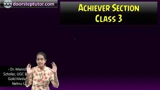 Achiever Section NSO Class 3 - Unique Problems - Complete Lectures @ doorsteptutor.com