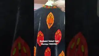 Kashmiri Designer Velvet Jacket