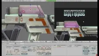 Fast and easy way to texture a gun in Blender 3D