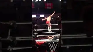 Balor delivers a Coup de Grace to Elias. WWE live Trenton.