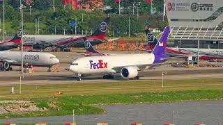 A Brave FedEx 777 Taking a Leisure Walk Through SF Airlines Fleet 🛫