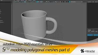 How to Model Polygonal Meshes in Maya? | Autodesk Maya Essentials Series | Lesson 5/13 - Part D