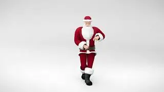 4 Hour 4K Santa Dancing Salsa VJ Loop 🎅🕺 &ndash; 3D Holiday Visuals (No Audio)