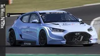 Hyundai Veloster N ETCR Electric Race Car Testing at the Hungaroring