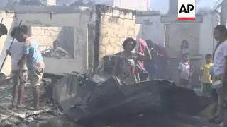 Houses destroyed as fire ravages city