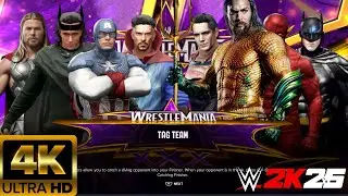 Marvel vs DC &ndash; 4v4 Superhero War in WWE 2K25! ⚡🦸&zwj;♂️💥
