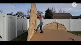 12x20 Old Hickory Sheds onsite build
