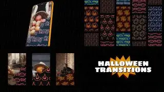 Halloween Brush Transitions &ndash; After Effects Template | Spooky Brush Reveal FX