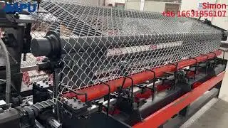 Single Motor Double Wire Chain Link Fence Machine #machine #chainlinkfence