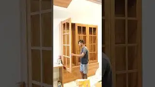 New wooden Book shelve cabinet or display unit design #cabinet #interiordesign #homeinterior #shorts