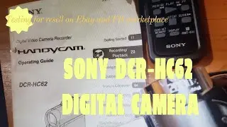 Sony DCR-HC-62 Digital handycam function test