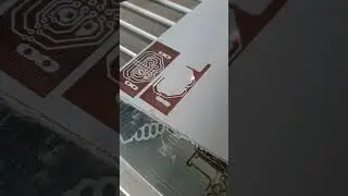 Изготовление печатной платы на лазерном гравёре.