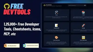 Free DevTools - 1,25,000+ Free Developer Tools, Cheatsheets, Icons, MCP, etc