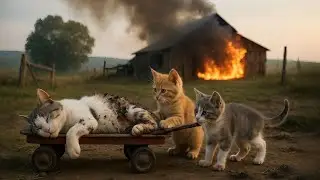 Valiant Kittens Save Their Injured Mother | A touching real story about a cat in the village