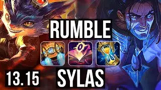 RUMBLE vs SYLAS (MID) | 4.6M mastery, 2000+ games, 7 solo kills, 12/3/14 | EUW Grandmaster | 13.15