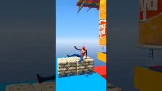 GTA 5 Epic Water Ragdolls Spiderman Jump/Fails Ep 107 #shorts