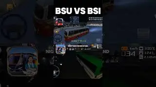 Bus vs Bsi in night view bus stand in games Bus simulator #night #trendingshorts #ytshorts #shorts