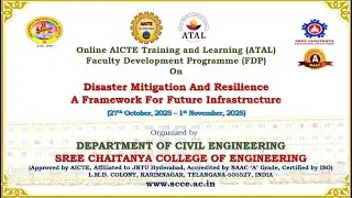 AICTE ATAL FDP ON DISASTER MITIGATION AND RESILIENCE: A FRAMEWORK FOR FUTURE STRUCTURE