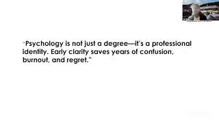 Webinar | Career Compass: Choosing and Growing Your Psychology Career Path Early | Dr. Girija Mahale