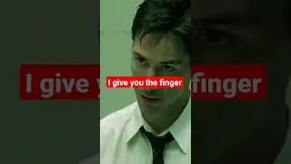 how about I give you the finger. and you give me my phone call #matrix #mranderson #neo
