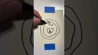 Drawing the Versace logo left handed