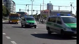 Großeinsatz Polizei Leipzig Sachsen / Absicherung Fußballspiel