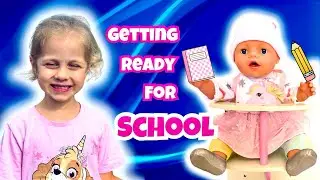 Amelia’s Baby Doll Morning Routine 🍼 | Pretend Play Getting Ready for School