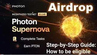 😱🪂 Photon Airdrop Full Guide | Gaib Discord Og Role | Titan Network Galxe Tasks | Reach Network #BTC