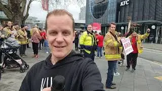 NZPFU Strike Action Christchurch Central 19th August 2022