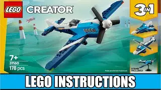 LEGO Instructions - Creator - 31160 - Aircraft: Race Plane - 3 in 1