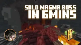 Hypixel Skyblock | Defeating Magma Boss with ONLY RCM?!