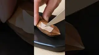 Satisfying Knife Slicing Through Fake &ldquo;Chocolate&rdquo; Bar 🍫 ASMR Cutting Sound (Surprise Inside!)#asmr