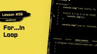 JavaScript For Beginners #56 | For... In Loop