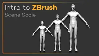 Введение в ZBrush 031 &mdash; Масштаб сцены ZBrush &mdash; как правильно импортировать, чтобы сохранить масштаб!