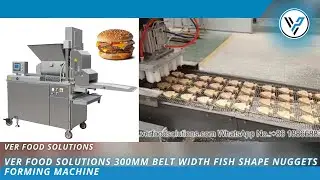 VER Food Solutions 300mm Belt Width Fish Shape Nuggets Forming Machine