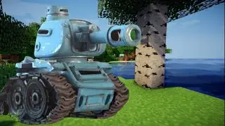 Minecraft | How to Build a Boom Beach Tank in Minecraft!