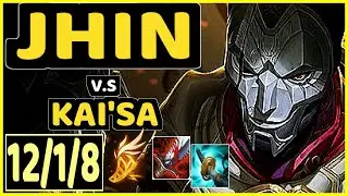 HOLYPHOENIX (JHIN) vs KAI'SA - 12/1/8 KDA BOTTOM ADC GAMEPLAY - EUW Ranked GRANDMASTER