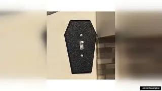 1pc Coffin Light Switch Cover Single Toggle Switch Plate Home Decor Spooky Review