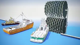 Giant Saw Shredding Ships And Boats | Teardown
