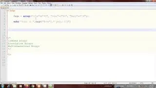 35. PHP TUTORIAL -  Associative Arrays,  foreach loop