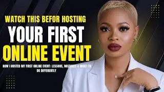 Watch this video before you host your first online event.